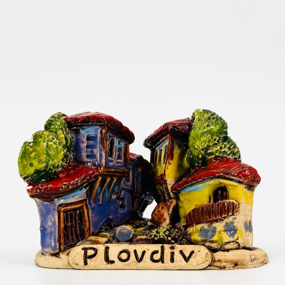Old Town of Plovdiv, Bulgaria 3D Scenic Figurine